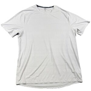 DSG Men's Light Gray Short Sleeve Performance Active T-Shirt Top Sz L Normcore